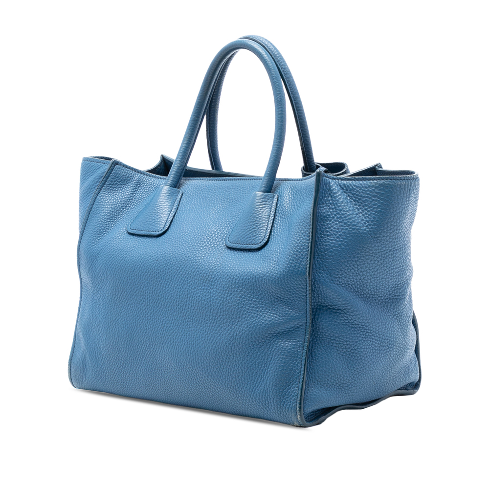Pre-Loved Prada Vitello Daino Front Pocket Open Convertible Tote - Picture 2 of 6